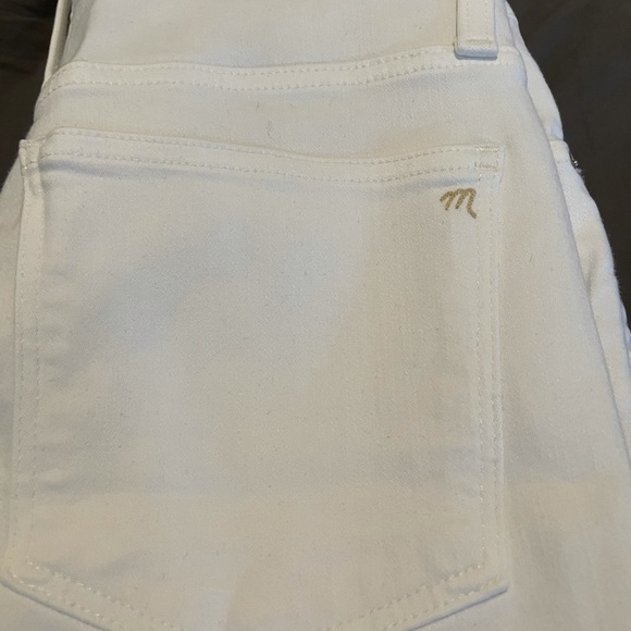 Madewell 10" High-Rise Skinny Crop White Jeans - Picture 6 of 11